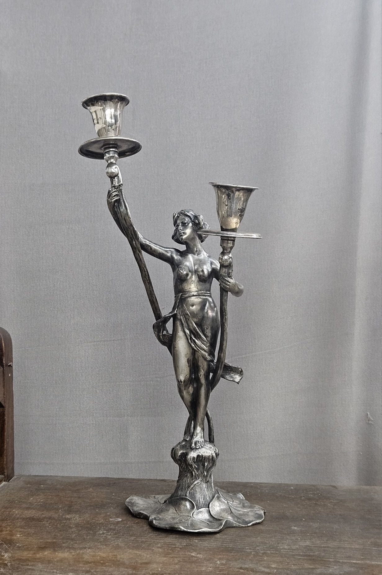 Art nouveau фигорален свещник 1900г.