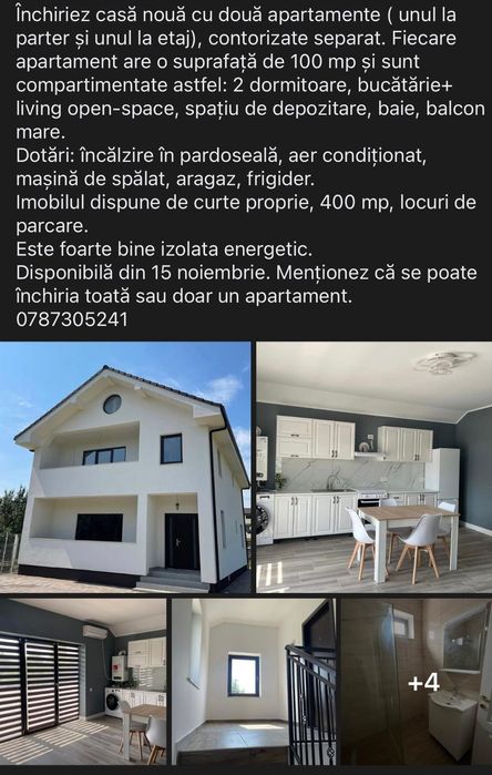 De inchiriat casa cu 2 apartamente
