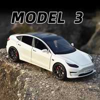Macheta auto jucarie metalica Tesla Model 3, noua