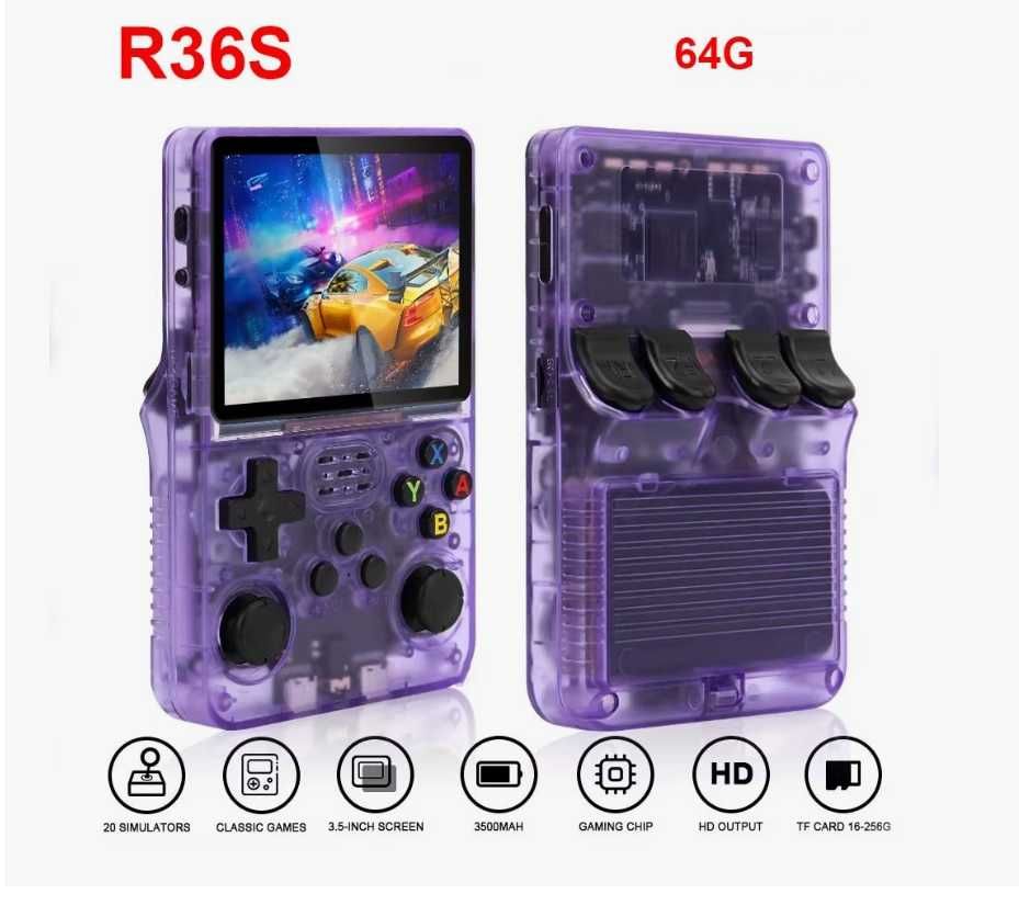Супер Игровая консоль R36S приставка SPS, Nintendo, Sega, Dendy