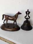 statueta veche patina bronz lucrata manual arta antichitati handmade