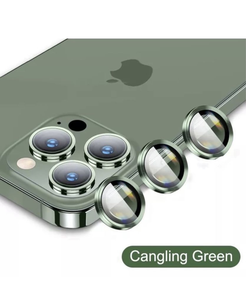 Iphone 13 PRO MAX Mini Folie Sticla Protectie Camera cu Inele Metalice