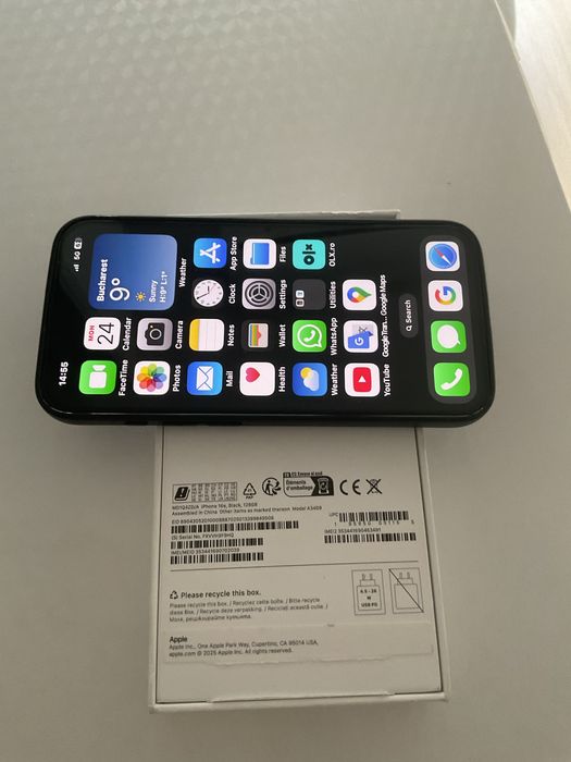 iphone 16e black nou 128gb neverlock