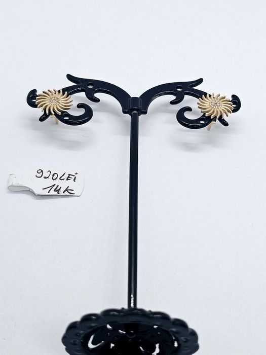 Vand cercei din aur 14 k 2.19 g cod 166
