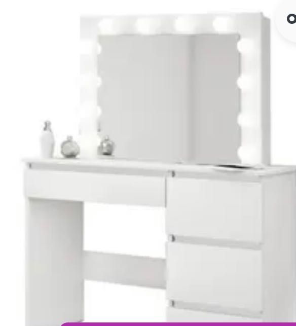 Тоалетка за грим с огледало