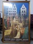 Poster expozitie,autentic de dimensiuni foarte mari 125/85 cm!