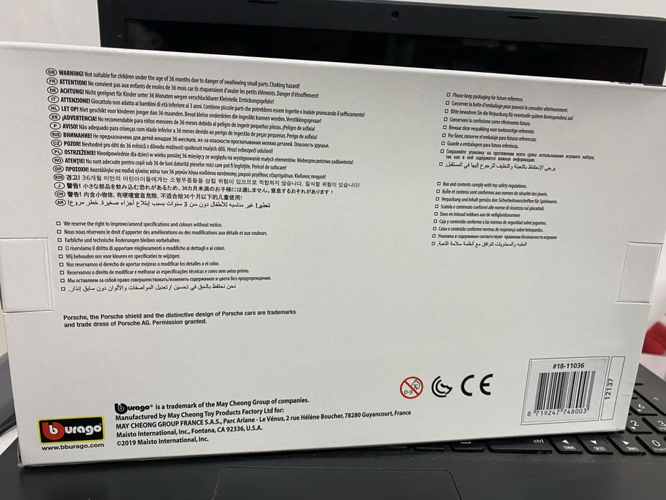 PORSCHE 911 GT3 RS 4.0 machetă auto scara 1:18 BBURAGO