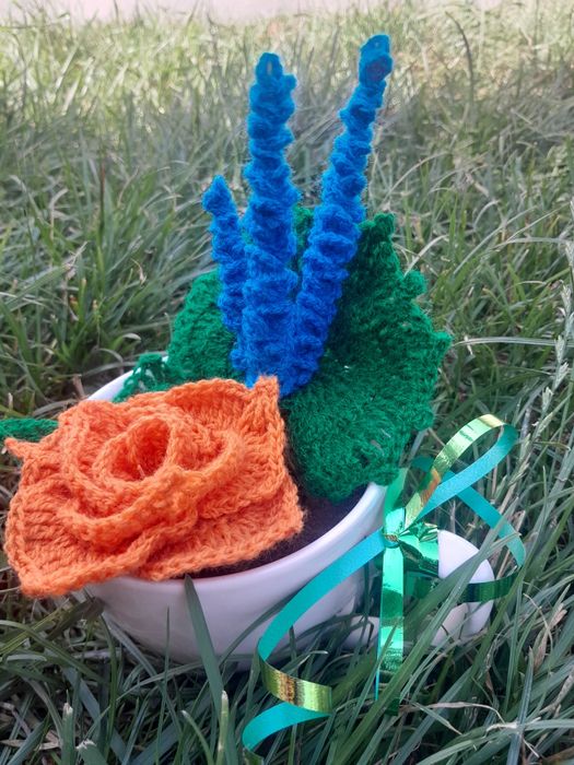 Aranjamente florale crosetat