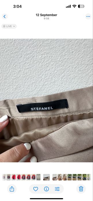 Оригинална пола Stefanel в класическите тъмно синьо или щ