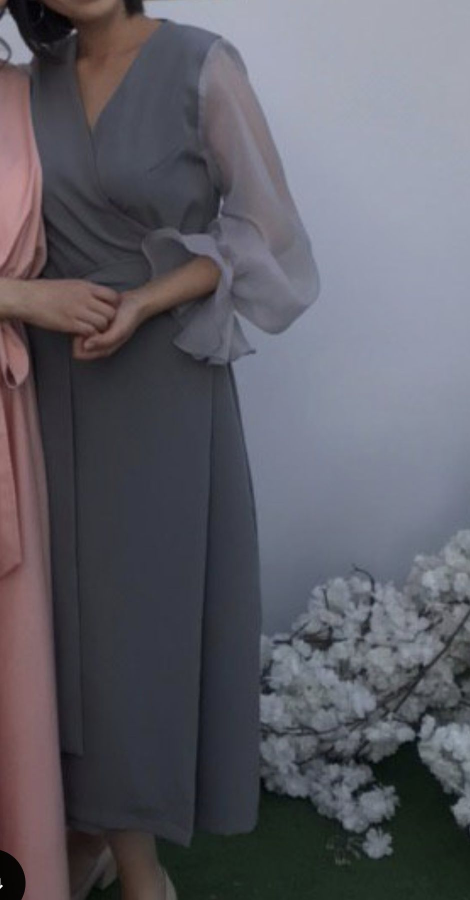 Платье казахстанского бренда sense x на запах.