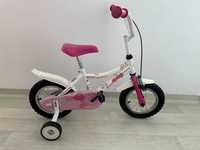 Детско колело Sprint Spooky, 12'' бяло и розово