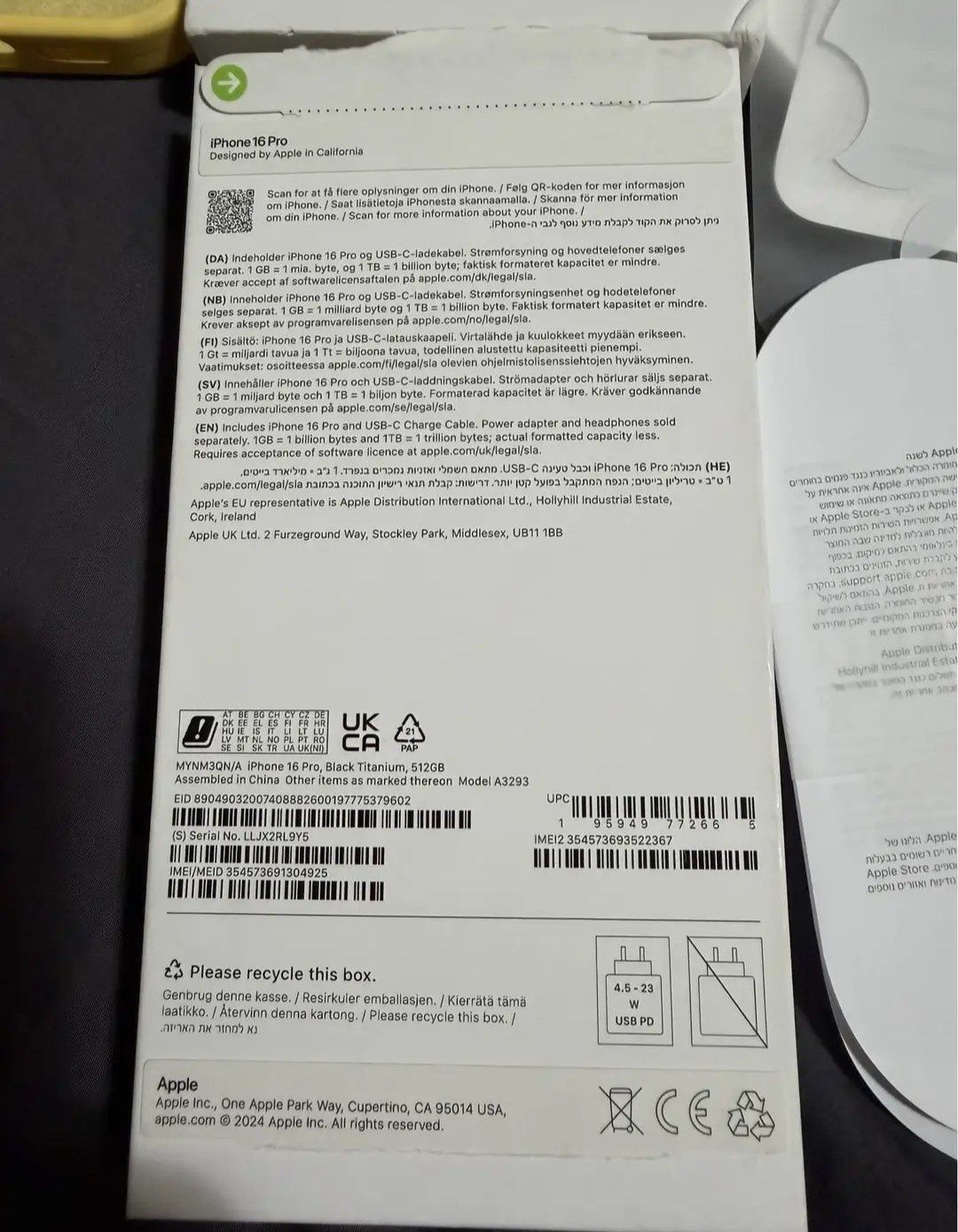 Iphone 16 pro 512 gb
Телефона е чисто нов ползван по малко от