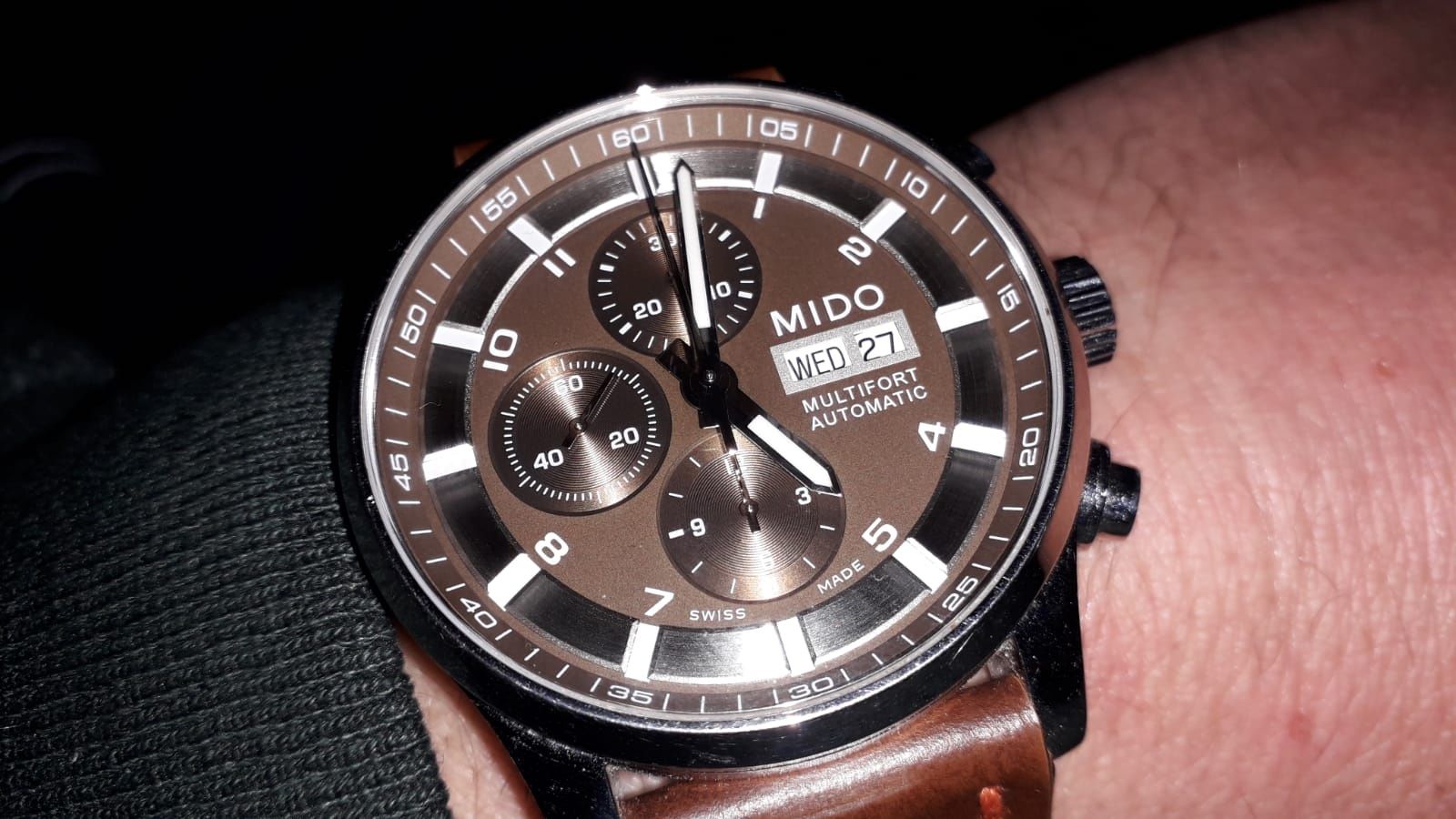 Mido ciocolata automatic cronograf