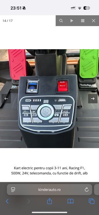 Kart electric copii