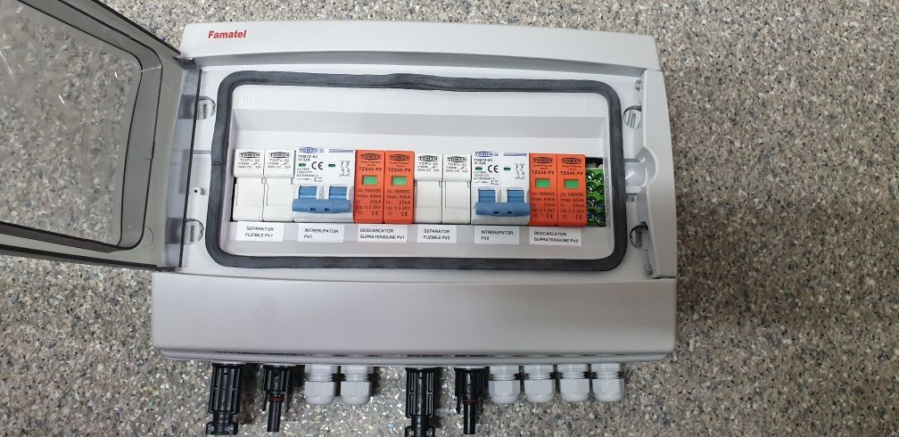 Tablou electric IP65 protectie DC invertor  1000V