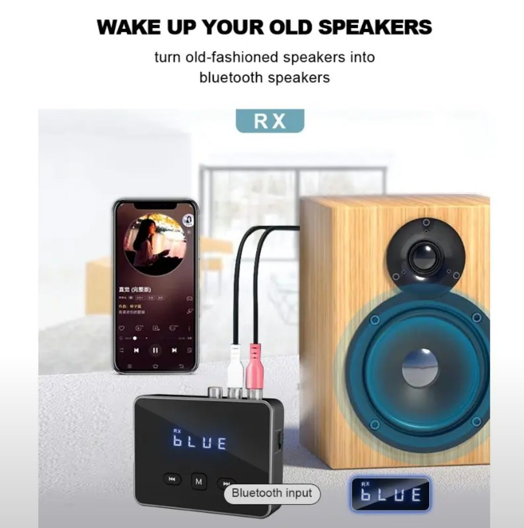 Беспроводной адаптер kebidumei RT06 Bluetooth 5.4, Черный