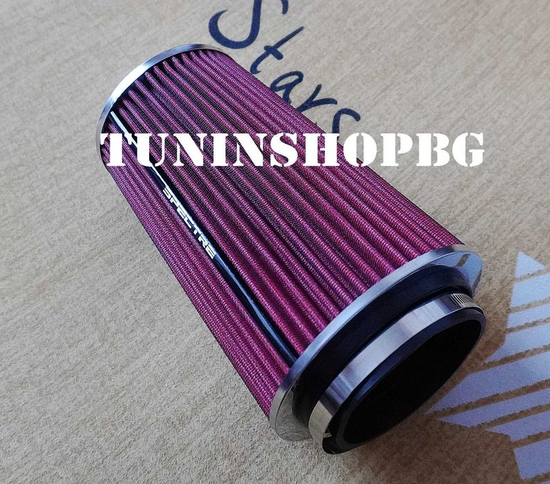 Голям ДВОЕН конус СПОРТЕН въздушен филтър Spectre! Вход 76-100 мм