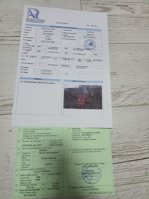 DE VÂNZARE Mini buldoescavator