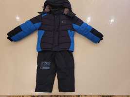 Куртка детская зимняя с теплыми штанами для мальчиков 2-5 лет