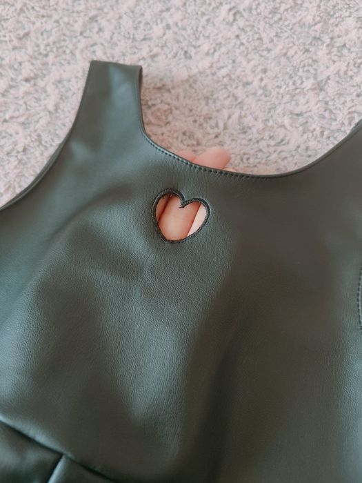 Sarafan imitatie piele Zara