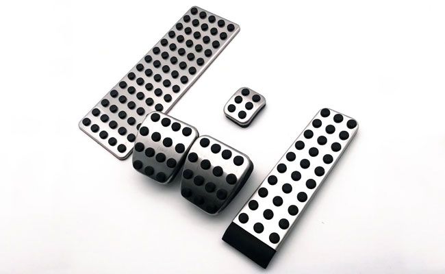 Ornamente INOX pedale AMG - Mercedes C, E, S, CLS, CLK, CL, SLK, SL, G