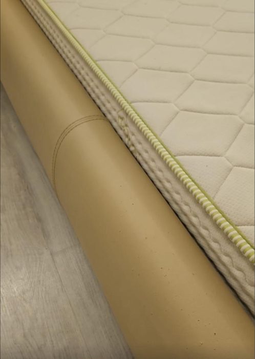 Vand pat tapitat+saltea Dormeo,culoare bej, 160x200cm