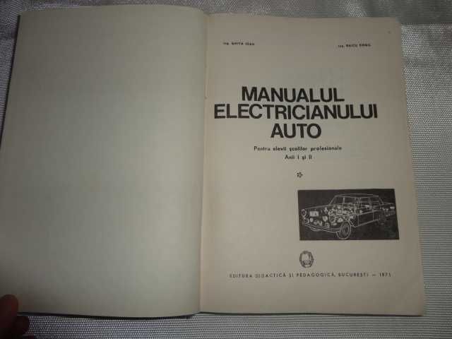 Manualul electricianului auto-Ghita Ioan /Raicu Virgil
