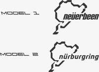 Nurburgring sticker Neurbeen sticker Писта стикер Circuit sticker