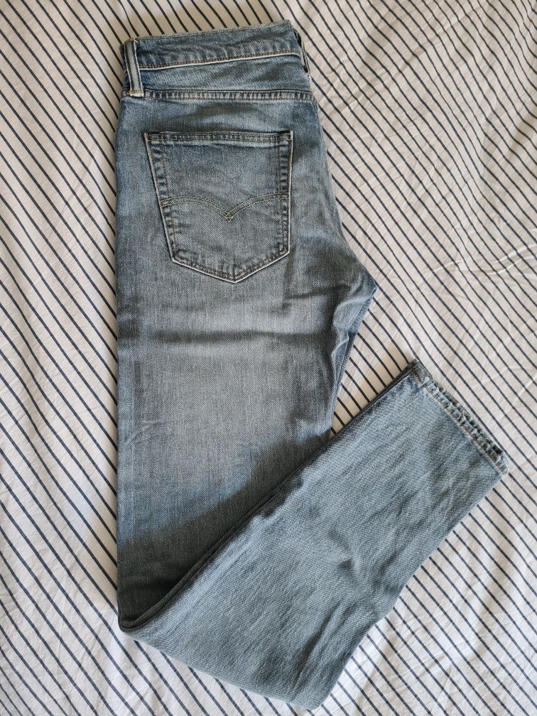 Blugi Barbati Levi's 512 Slim Taper 31/34 Light Wash Used Look