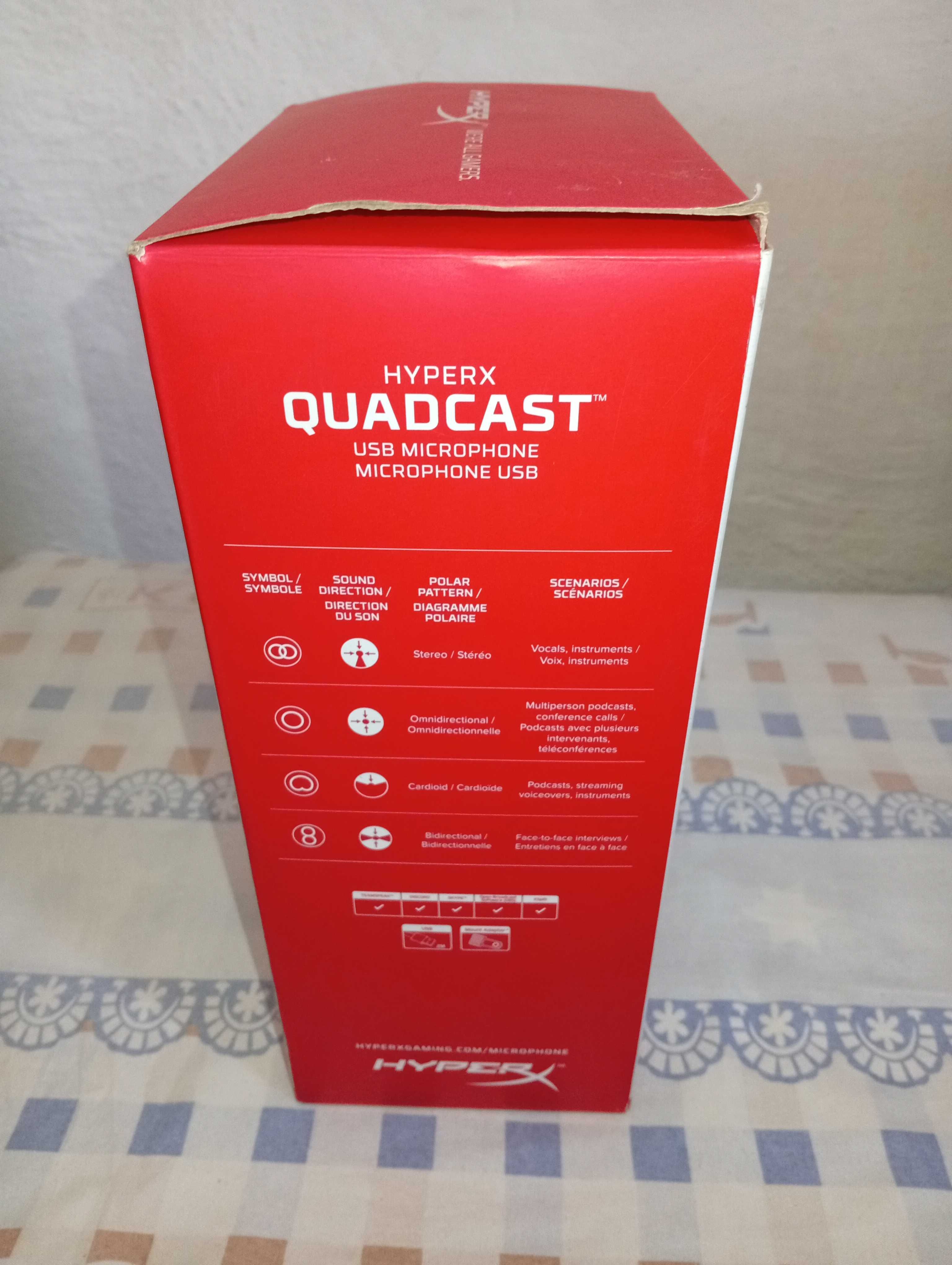 Mikrofon HyperX QuadCast sotiladi
