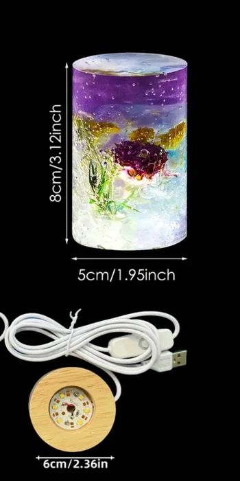 Lampă din rășină epoxidic home made