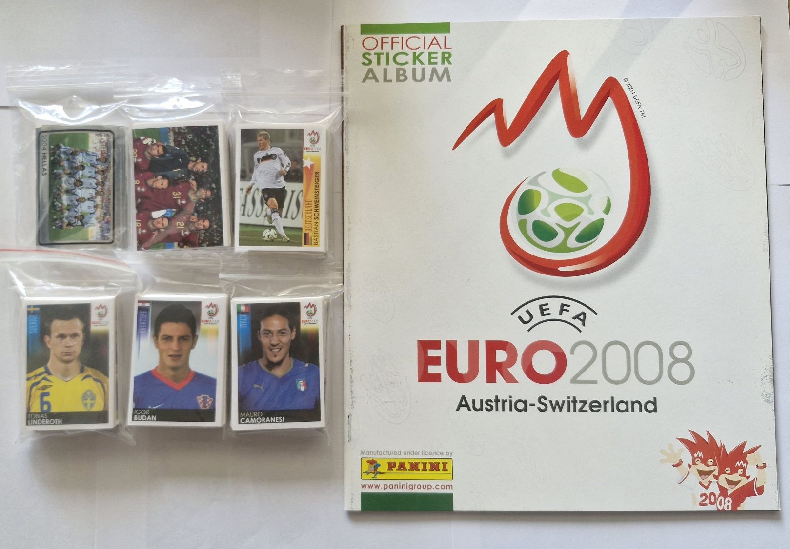 Panini EURO 2008 Austria Elveția album gol și set complet nelipit 100%