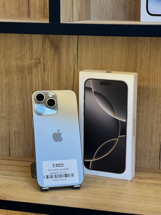 Айфон 16 про макс 256гб натурал е сим