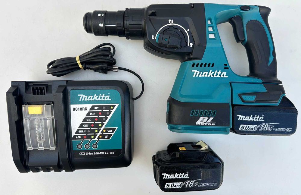 Makita DHR243 - Безчетков акумулаторен перфоратор 2x18V 5.0Ah 2024г.