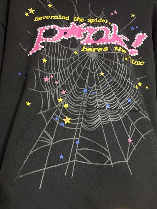 Hanorac Sp5der Pink (S/M) | Nou cu eticheta