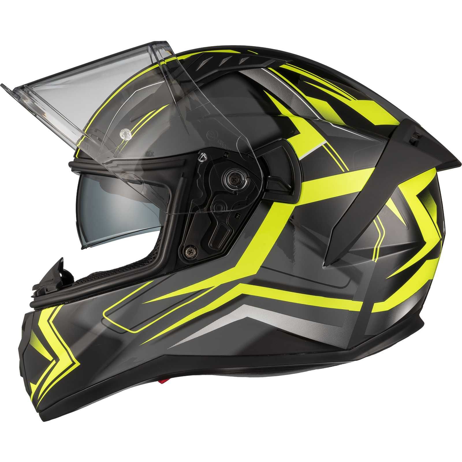 Casca moto galben fosforescent - NOUA - Agrius Wrath Polaris