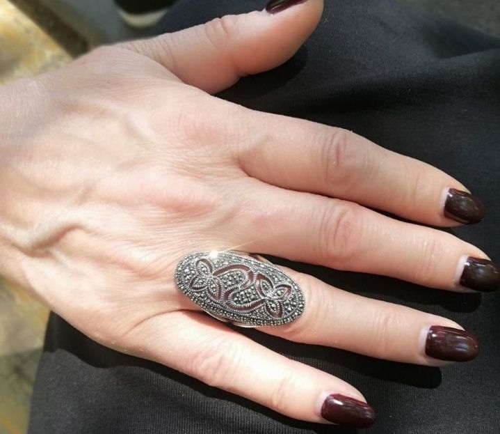 Кольцо новое, серебро