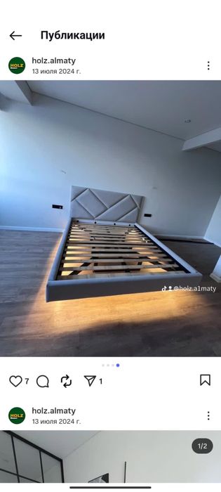 Кровать Двуспальная односпальная детская взрослая любая модель