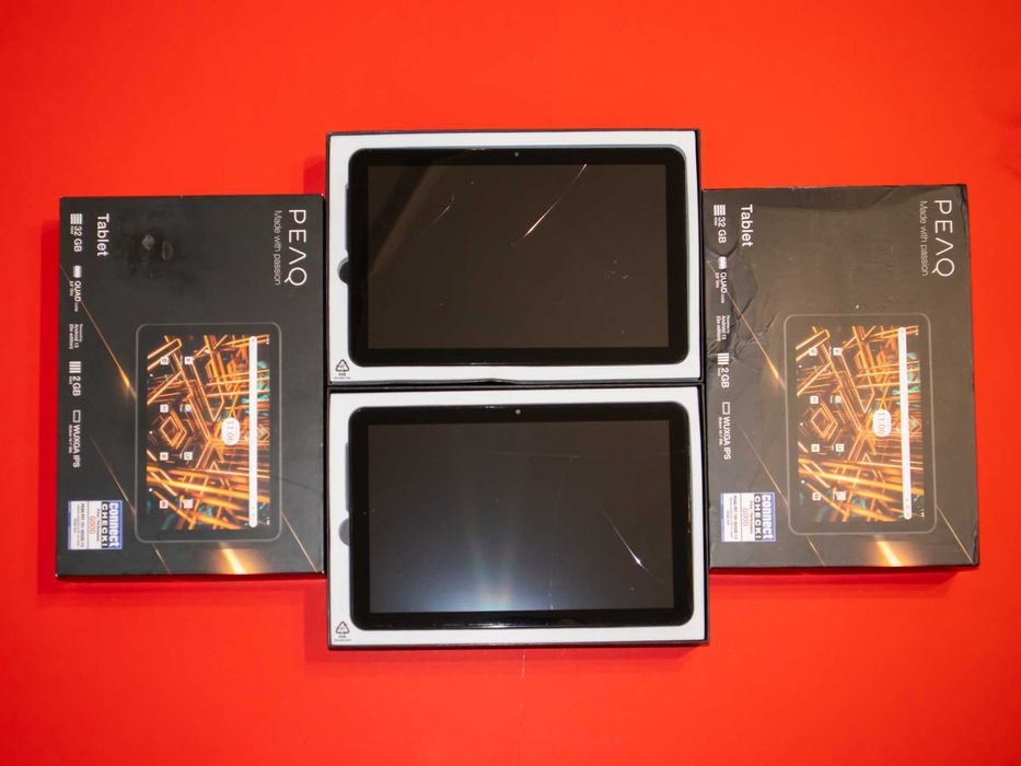2x Таблети PEAQ PET 101 - 10.1, ANDROID 13, 2/32 Работещи Спукан тъч
