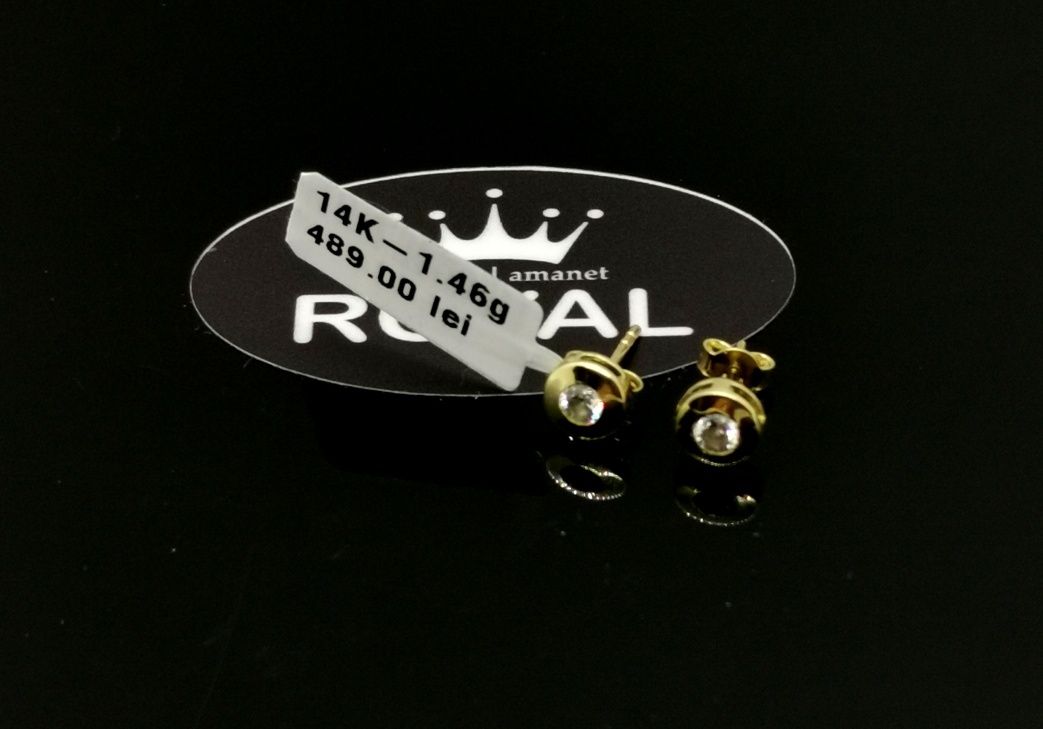 Bijuteria Royal cercei din aur 14k 1.46 gr