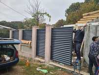 Garduri din panou tip jaluzele, sipca metalica,tabla si alte modele