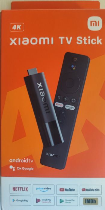 Xiaomi TV Stick 4K, Android TV 11, Bluetooth, Wi-Fi, HDMI