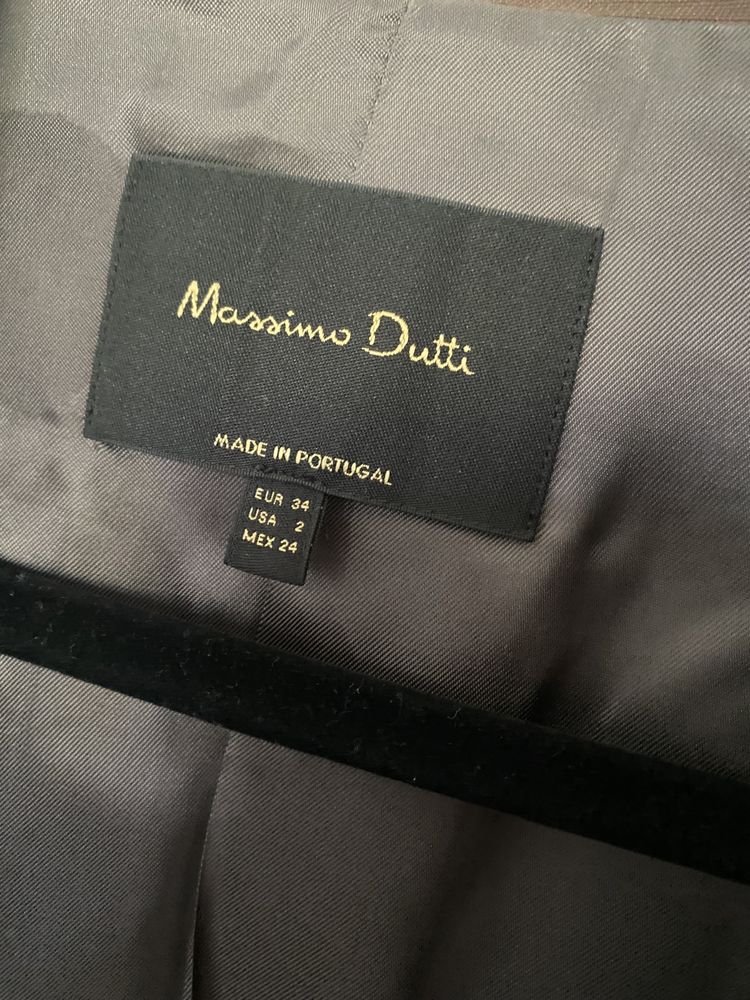 Сет сако и панталон от лен, Massimo Dutti, размер 34