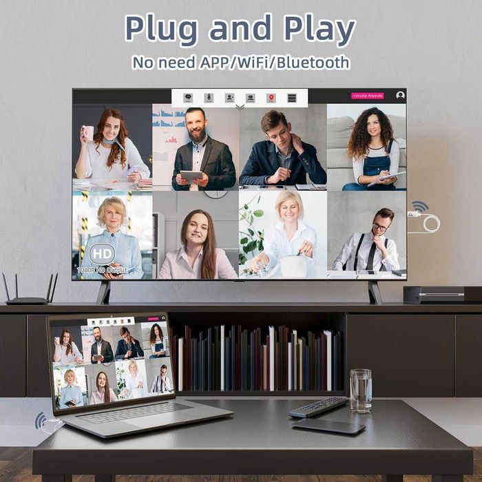 SUNMEG Безжичен HDMI предавател и приемник - 4K, 1080P 60Hz