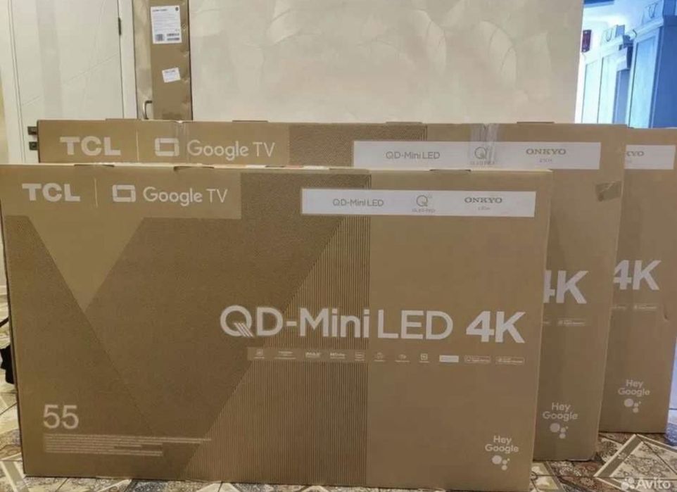 Телевизор Tcl 55/65/75/86 2025 C6K C7K QD-Mini LED 4K HDR Смарт ТВ