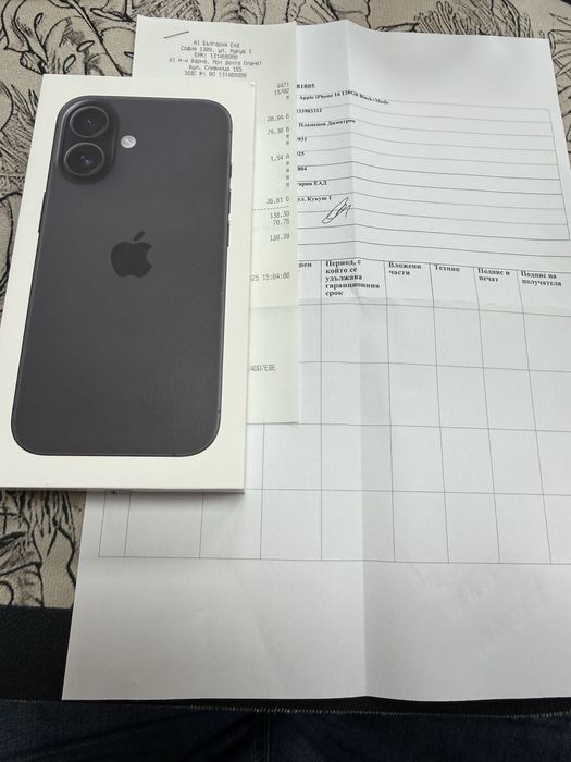 iPhone 16 128gb - чисто нов с 2 год. гаранция