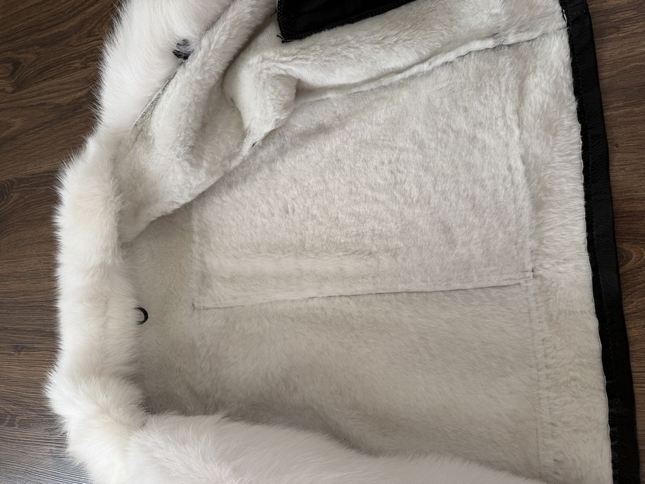 Geaca piele si blana