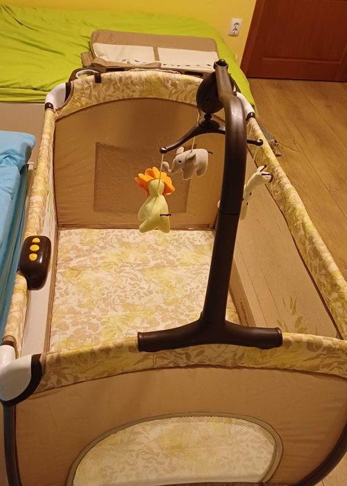 Pătuț bebe, Krausman Safari+bonus: geantă pentru scutece