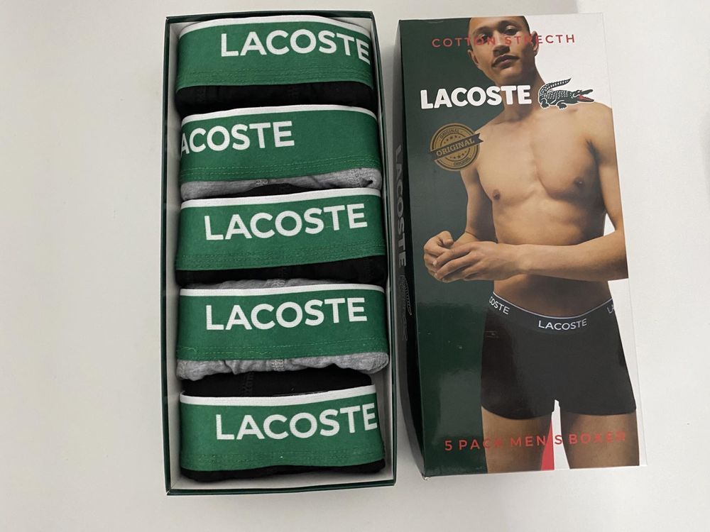 boxeri Lacoste 5 la set 110 lei