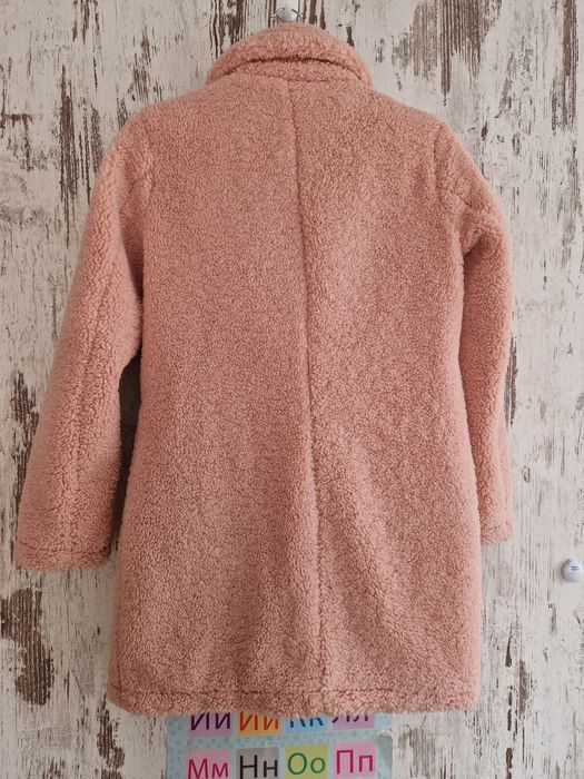 Дамско розово палто Teddy bear/букле